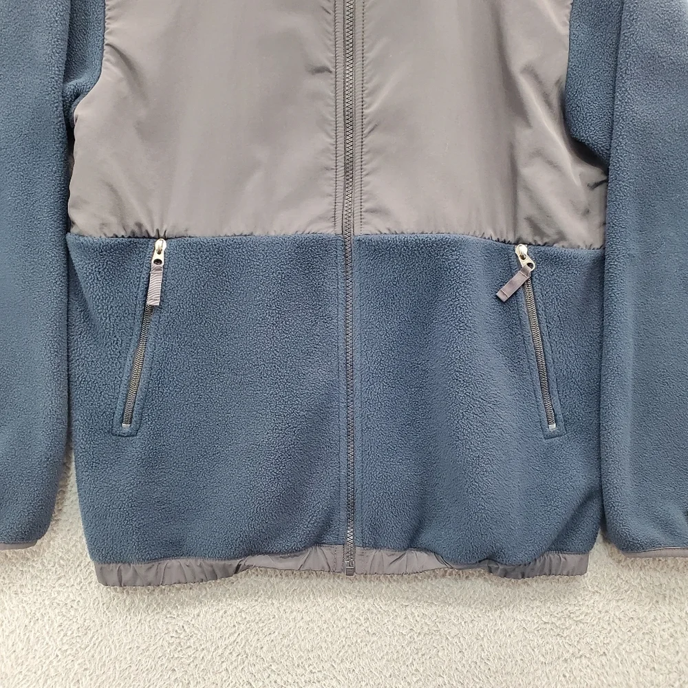 Columbia Fleece Jacket Boys Size XL Zip Up Blue Gray Polartec